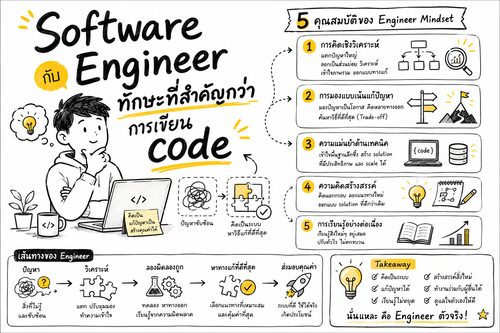 Software Engineer กับทักษะที่สำคัญกว่าการเขียน code