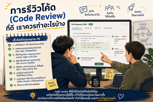 การรีวิวโค้ด (Code Review) ที่ดี เราควรทำอะไรบ้าง